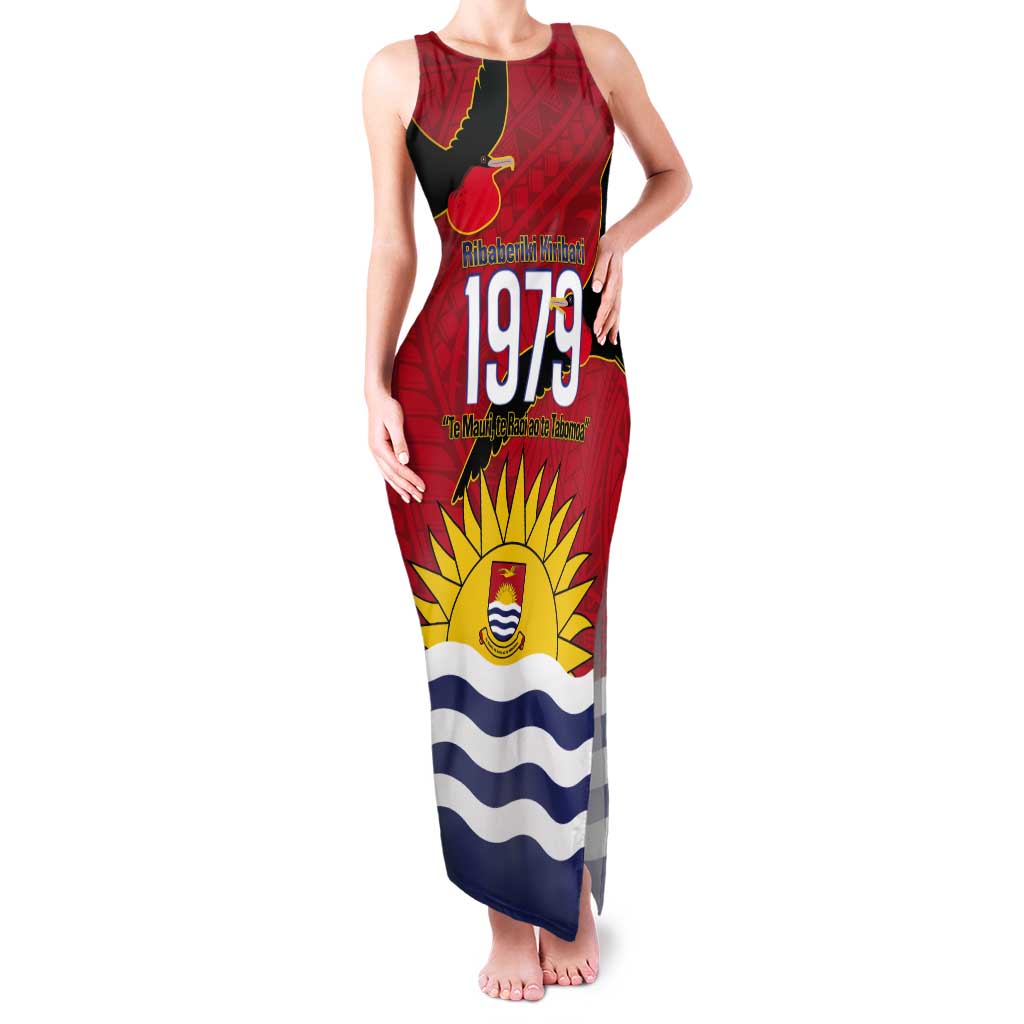 Mauri Kiribati Independence Day Tank Maxi Dress 1979 Proud National Frigatebird