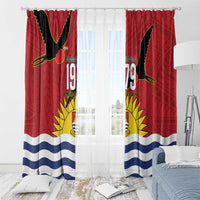 Mauri Kiribati Independence Day Window Curtain 1979 Proud National Frigatebird