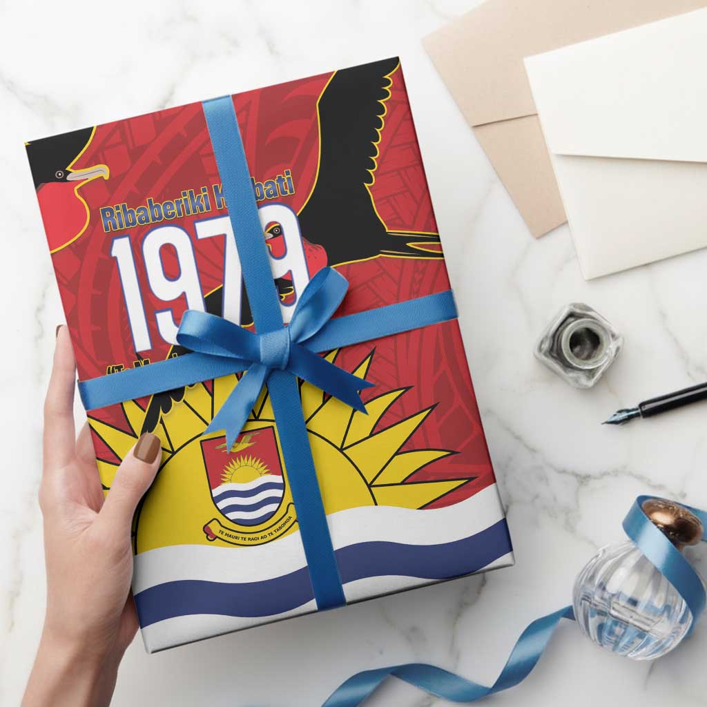 Mauri Kiribati Independence Day Wrapping Paper 1979 Proud National Frigatebird - Polynesian Pride