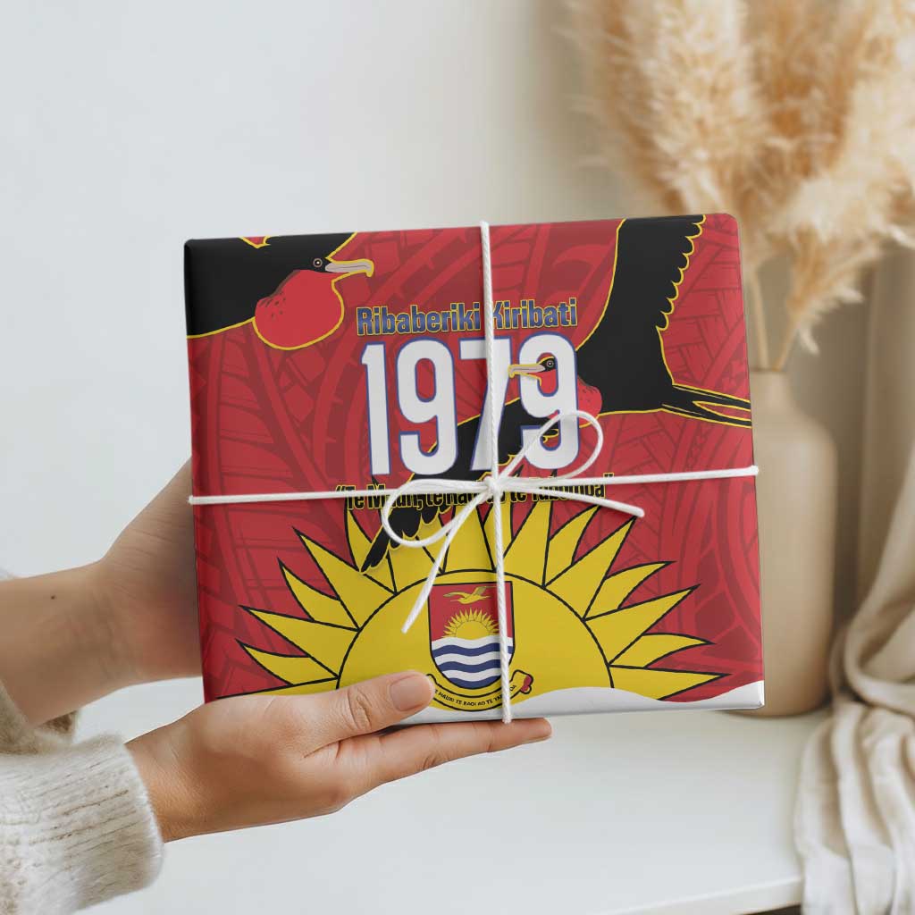 Mauri Kiribati Independence Day Wrapping Paper 1979 Proud National Frigatebird - Polynesian Pride