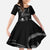 Black Hafa Adai Guam Family Matching Off Shoulder Maxi Dress and Hawaiian Shirt Chamorro Latte Stone Hand With Plumeria