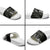 Black Hafa Adai Guam Slide Sandals Chamorro Latte Stone Hand With Plumeria - Polynesian Pride