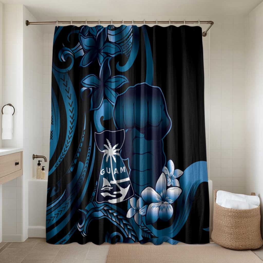 Blue Hafa Adai Guam Bathroom Set Chamorro Latte Stone Hand With Plumeria - Polynesian Pride