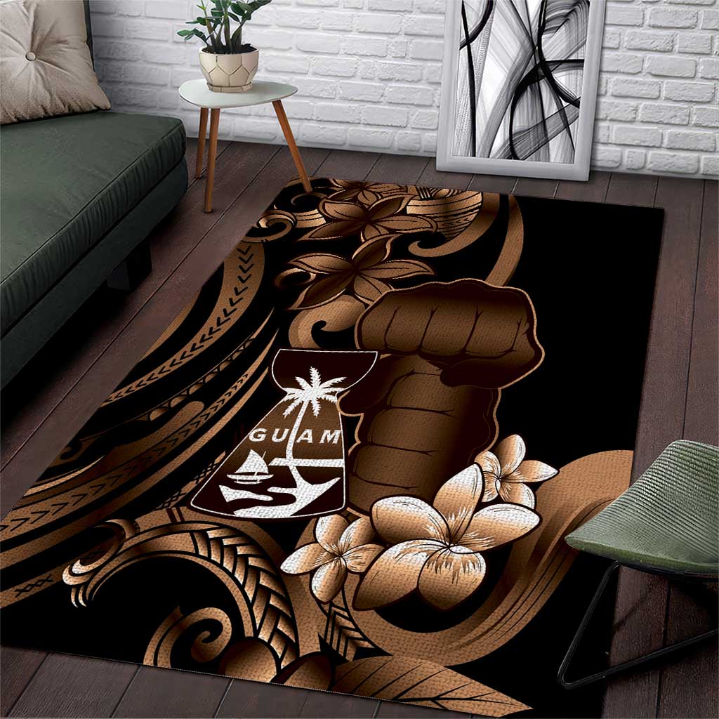 Brown Hafa Adai Guam Area Rug Chamorro Latte Stone Hand With Plumeria