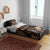 Brown Hafa Adai Guam Bedding Set Chamorro Latte Stone Hand With Plumeria
