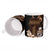 Brown Hafa Adai Guam Ceramic Mug Chamorro Latte Stone Hand With Plumeria - Polynesian Pride
