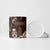 Brown Hafa Adai Guam Ceramic Mug Chamorro Latte Stone Hand With Plumeria - Polynesian Pride