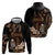 Brown Hafa Adai Guam Hoodie Chamorro Latte Stone Hand With Plumeria