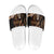 Brown Hafa Adai Guam Slide Sandals Chamorro Latte Stone Hand With Plumeria - Polynesian Pride