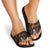 Brown Hafa Adai Guam Slide Sandals Chamorro Latte Stone Hand With Plumeria - Polynesian Pride