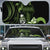 Green Hafa Adai Guam Auto Sun Shade Chamorro Latte Stone Hand With Plumeria - Polynesian Pride