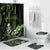 Green Hafa Adai Guam Bathroom Set Chamorro Latte Stone Hand With Plumeria - Polynesian Pride