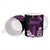 Purple Hafa Adai Guam Ceramic Mug Chamorro Latte Stone Hand With Plumeria - Polynesian Pride
