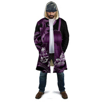 Purple Hafa Adai Guam Cloak Chamorro Latte Stone Hand With Plumeria - Polynesian Pride