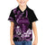 Purple Hafa Adai Guam Hawaiian Shirt Chamorro Latte Stone Hand With Plumeria