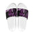 Purple Hafa Adai Guam Slide Sandals Chamorro Latte Stone Hand With Plumeria - Polynesian Pride