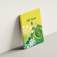 Cook Islands Independence Day Canvas Wall Art Kuki Airani Tiare Maori Polynesian Pattern - Green