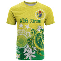Cook Islands Independence Day T Shirt Kuki Airani Tiare Maori Polynesian Pattern - Green LT14 Green - Polynesian Pride