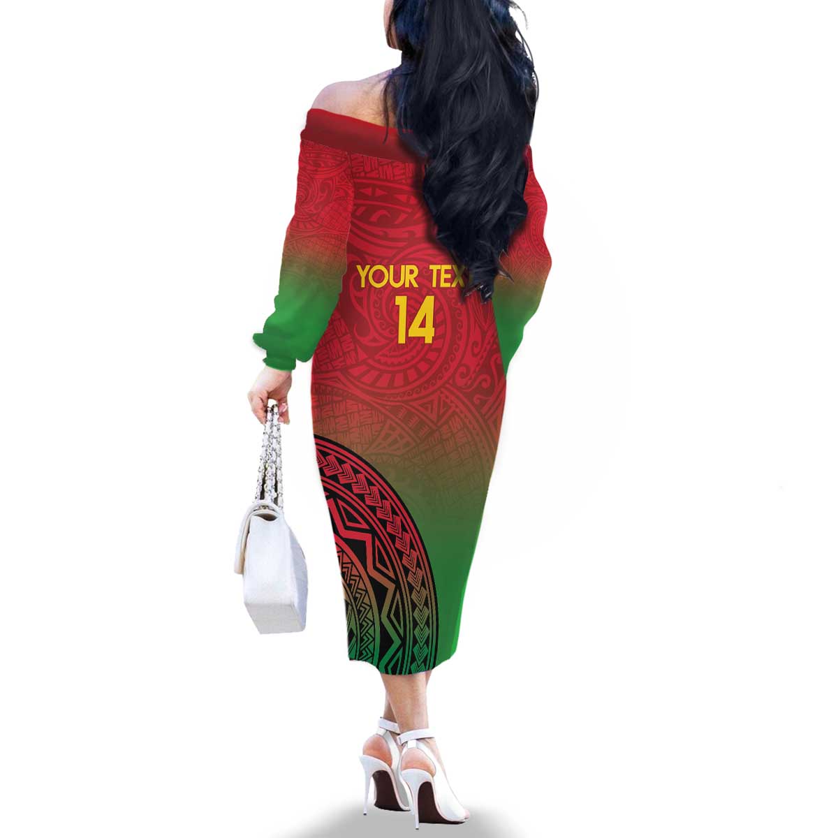 Custom Vanuatu Cricket Family Matching Off The Shoulder Long Sleeve Dress and Hawaiian Shirt 2024 Polynesian Pattern Sporty Style