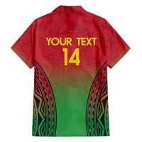 Custom Vanuatu Cricket Family Matching Off Shoulder Short Dress and Hawaiian Shirt 2024 Polynesian Pattern Sporty Style LT14 - Polynesian Pride