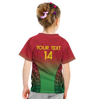 Custom Vanuatu Cricket Kid T Shirt 2024 Polynesian Pattern Sporty Style LT14 - Polynesian Pride