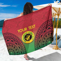 Custom Vanuatu Cricket Sarong 2024 Polynesian Pattern Sporty Style LT14 One Size 44 x 66 inches Red - Polynesian Pride