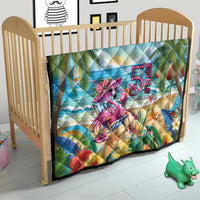 Flamingo Aloha Hawaii Quilt It's 5 O’Clock Somewhere Tropical Vibes - Polynesian Pride