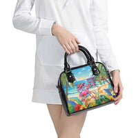 Flamingo Aloha Hawaii Shoulder Handbag It's 5 O’Clock Somewhere Tropical Vibes - Polynesian Pride