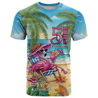 Flamingo Aloha Hawaii T Shirt It's 5 O’Clock Somewhere Tropical Vibes - Polynesian Pride