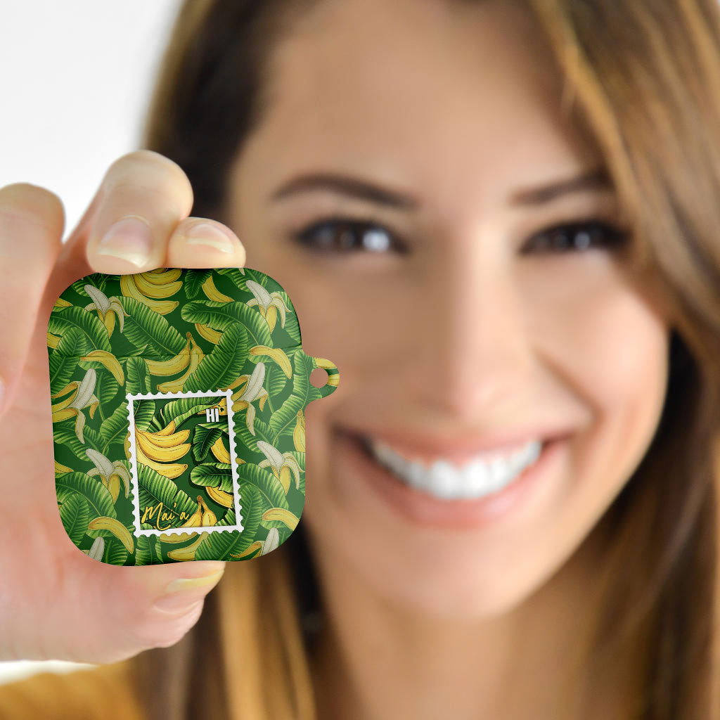 Aloha Hawaii Maia AirPods Case Hawaiian Banana Stylized Stamp LT14 - Polynesian Pride