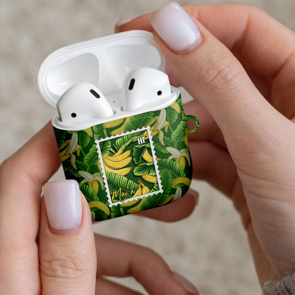 Aloha Hawaii Maia AirPods Case Hawaiian Banana Stylized Stamp LT14 - Polynesian Pride
