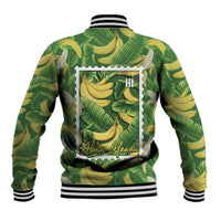 Aloha Hawaii Maia Baseball Jacket Hawaiian Banana Stylized Stamp LT14 - Polynesian Pride