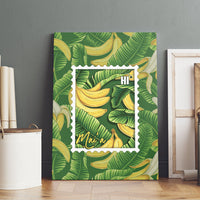 Aloha Hawaii Maia Canvas Wall Art Hawaiian Banana Stylized Stamp LT14 - Polynesian Pride