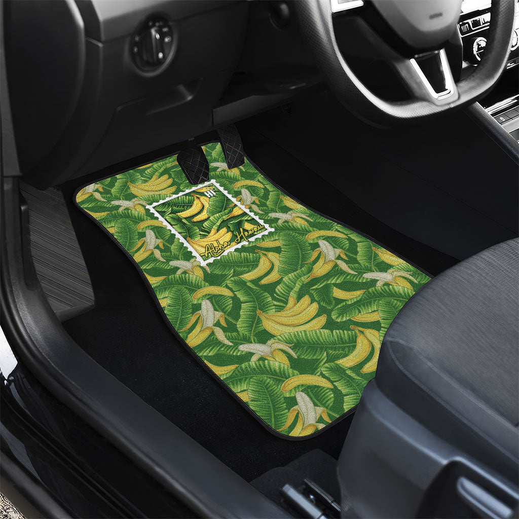 Aloha Hawaii Maia Car Mats Hawaiian Banana Stylized Stamp LT14 - Polynesian Pride