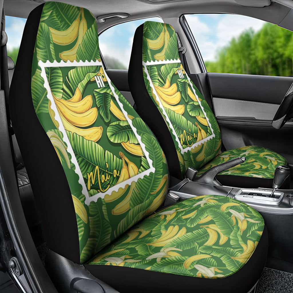 Aloha Hawaii Maia Car Seat Cover Hawaiian Banana Stylized Stamp LT14 - Polynesian Pride