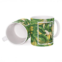 Aloha Hawaii Maia Ceramic Mug Hawaiian Banana Stylized Stamp LT14 - Polynesian Pride