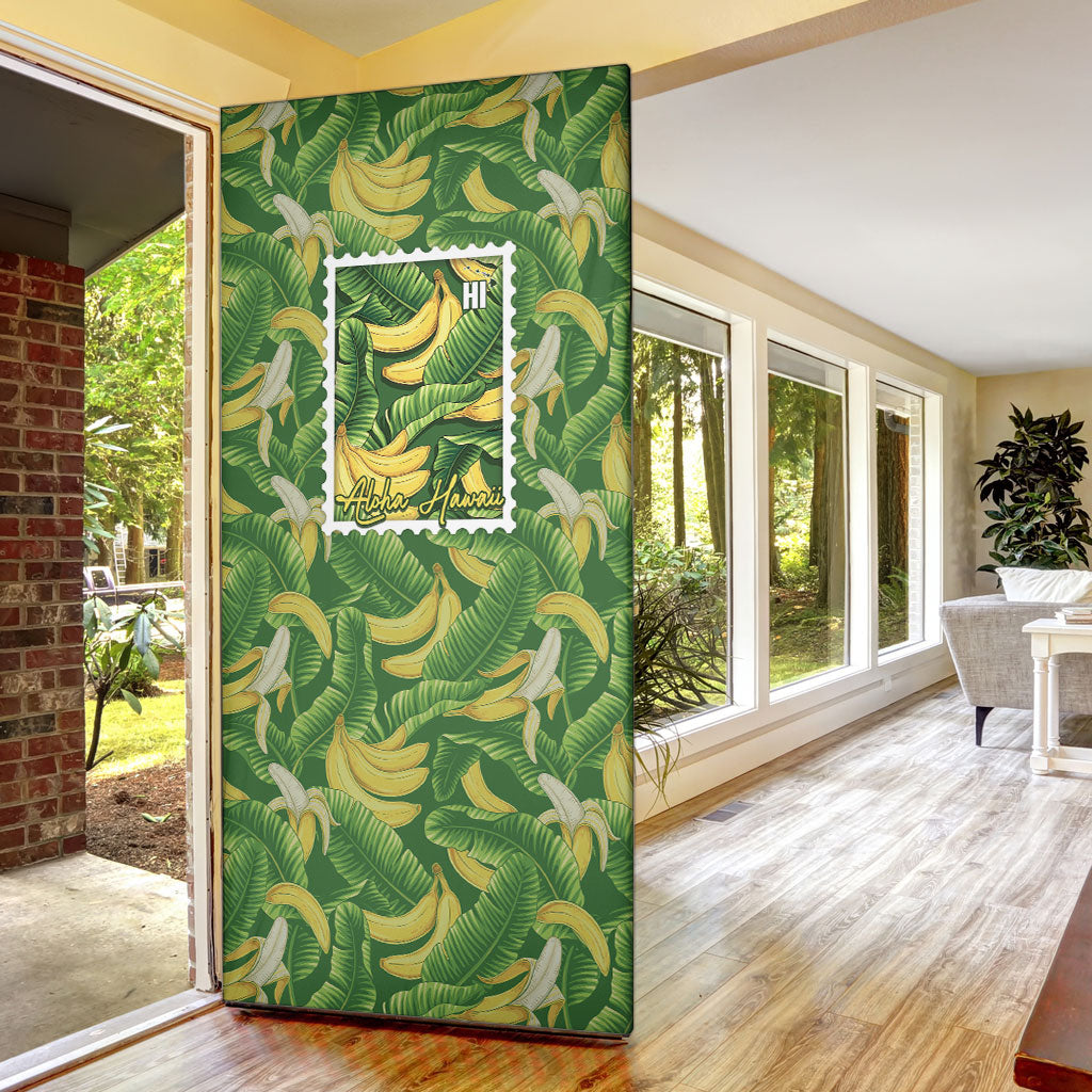 Aloha Hawaii Maia Door Cover Hawaiian Banana Stylized Stamp LT14 - Polynesian Pride