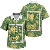Aloha Hawaii Maia Family Matching Tank Maxi Dress and Hawaiian Shirt Hawaiian Banana Stylized Stamp LT14 Son's Shirt Green - Polynesian Pride