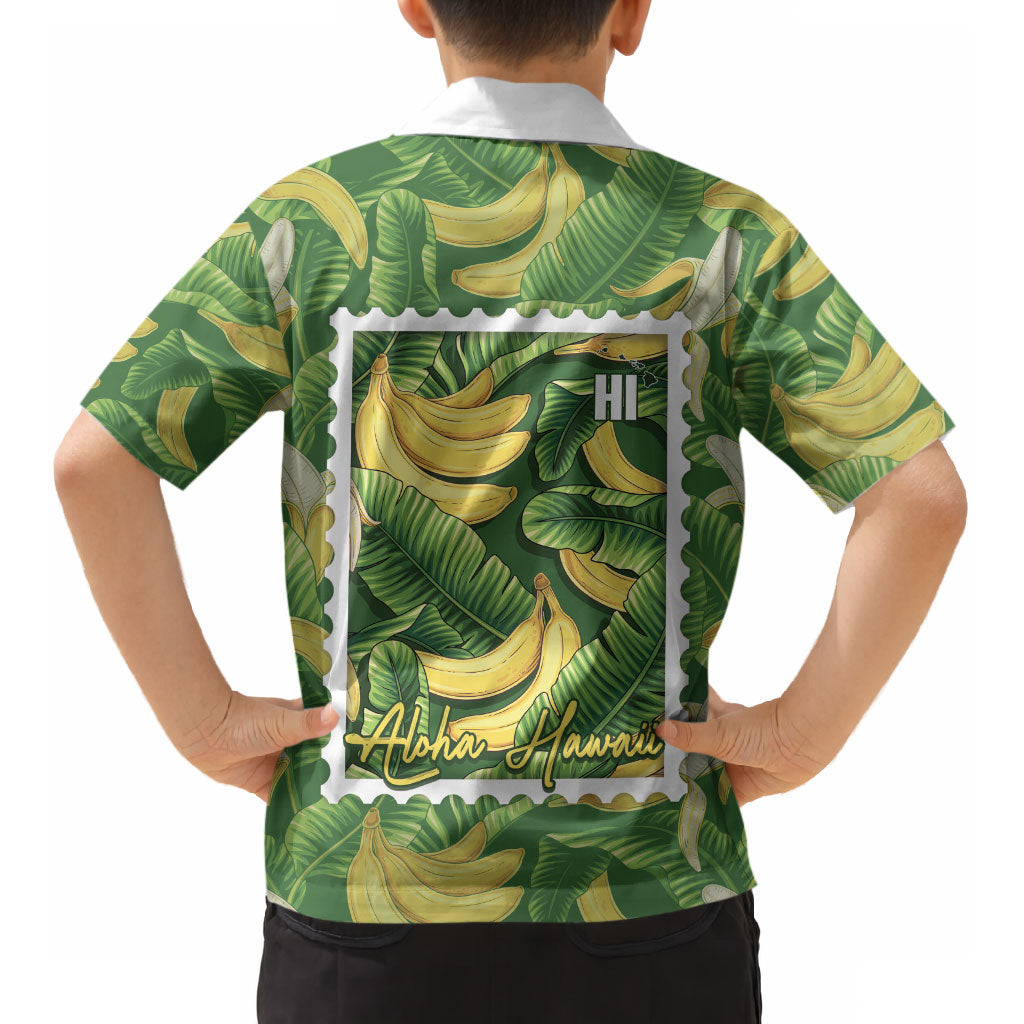 Aloha Hawaii Maia Kid Hawaiian Shirt Hawaiian Banana Stylized Stamp LT14 - Polynesian Pride