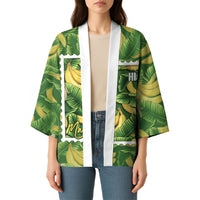 Aloha Hawaii Maia Kimono Hawaiian Banana Stylized Stamp LT14 - Polynesian Pride