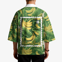 Aloha Hawaii Maia Kimono Hawaiian Banana Stylized Stamp LT14 - Polynesian Pride
