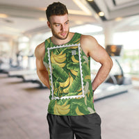 Aloha Hawaii Maia Men Tank Top Hawaiian Banana Stylized Stamp LT14 Green - Polynesian Pride