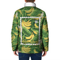 Aloha Hawaii Maia Padded Jacket Hawaiian Banana Stylized Stamp LT14 - Polynesian Pride