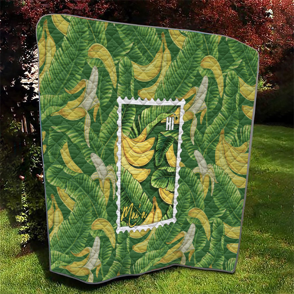 Aloha Hawaii Maia Quilt Hawaiian Banana Stylized Stamp LT14 - Polynesian Pride