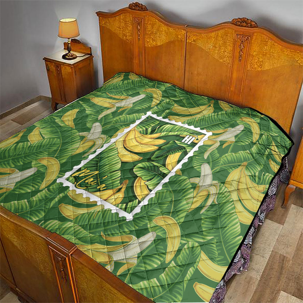Aloha Hawaii Maia Quilt Hawaiian Banana Stylized Stamp LT14 - Polynesian Pride