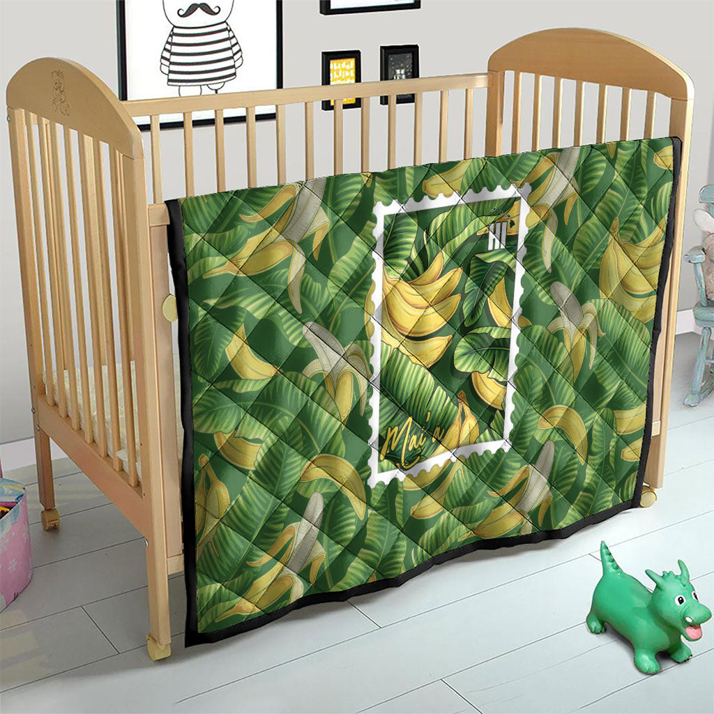 Aloha Hawaii Maia Quilt Hawaiian Banana Stylized Stamp LT14 - Polynesian Pride