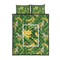 Aloha Hawaii Maia Quilt Bed Set Hawaiian Banana Stylized Stamp LT14 - Polynesian Pride