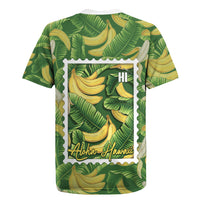 Aloha Hawaii Maia Rugby Jersey Hawaiian Banana Stylized Stamp LT14 - Polynesian Pride