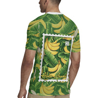 Aloha Hawaii Maia Rugby Jersey Hawaiian Banana Stylized Stamp LT14 - Polynesian Pride