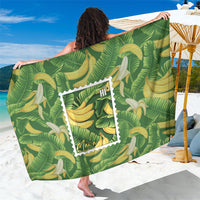 Aloha Hawaii Maia Sarong Hawaiian Banana Stylized Stamp LT14 One Size 44 x 66 inches Green - Polynesian Pride